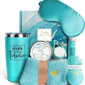 Gift Basket for Women, 9pcs Unique Best Friend Gifts for Women, Relaxing Spa